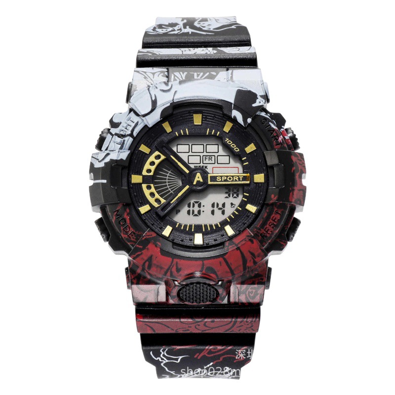 Suministro directo de fábrica de una sola pieza pantalla reloj electrónico de moda hombres y mujeres deportes reloj despertador luminoso impermeable reloj multifuncional