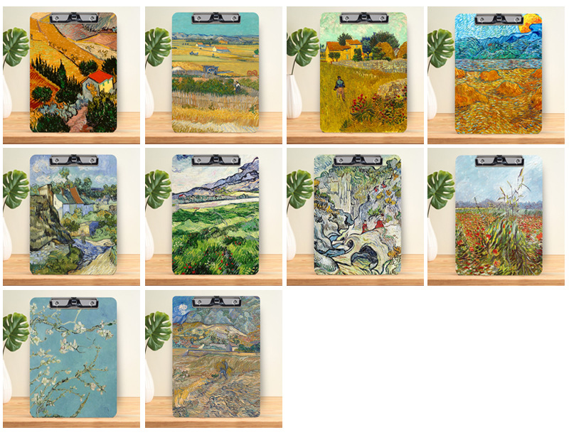 Flower Landscape Density Plate Class Learning Retro Folder display picture 1