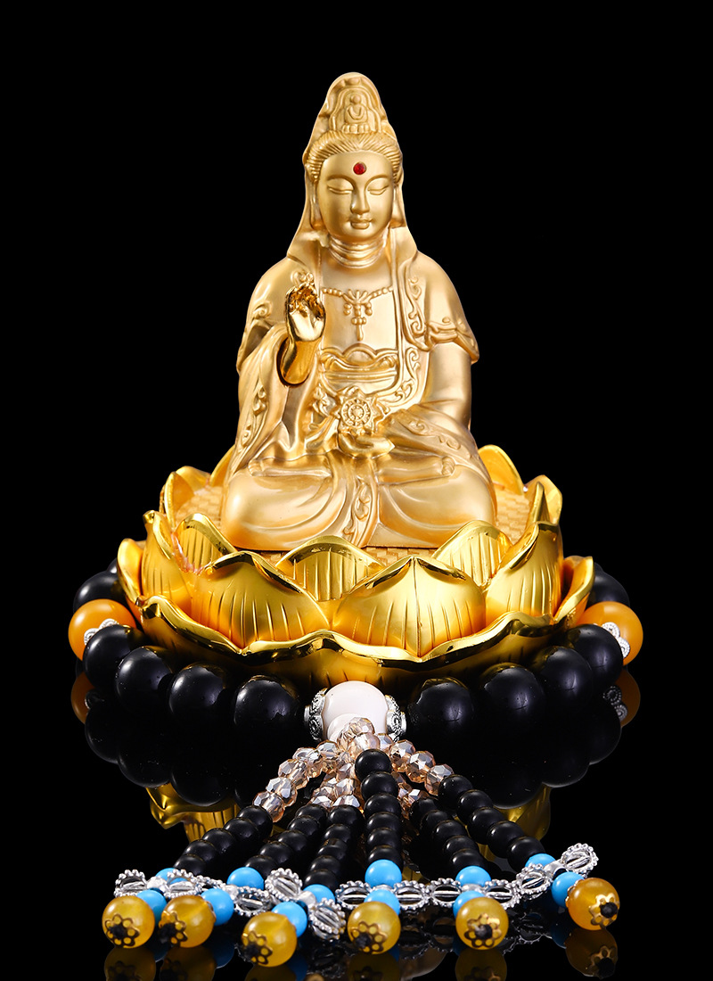 Car ornaments thousand hands Guanyin car accessories perfume center console perfume holder Buddha statue men's car car accessories
