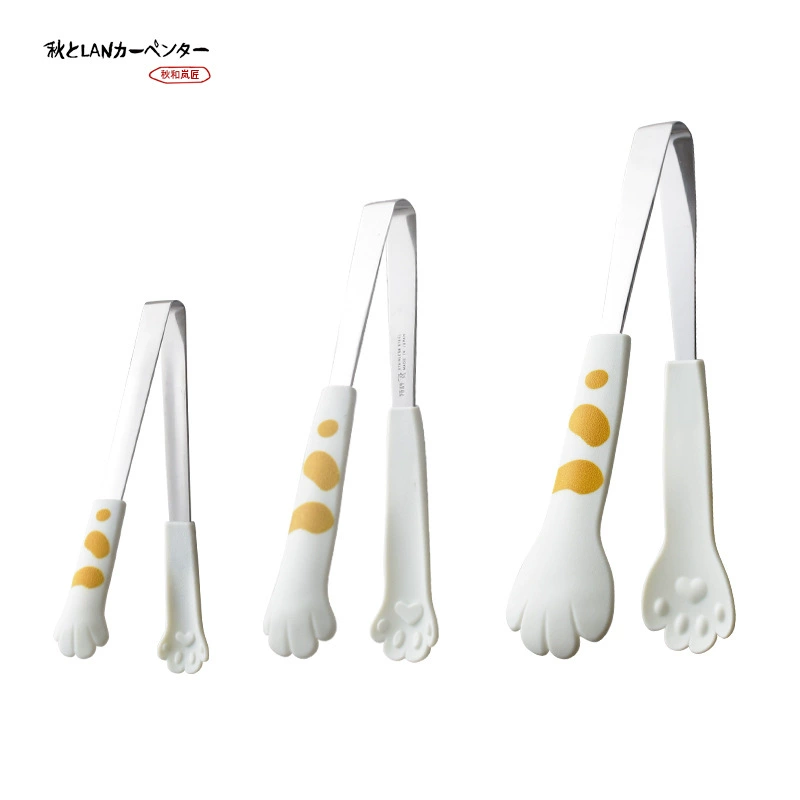 Креативный кошачий коготь стиль пищевой зажим для барбекю хлебный зажим анти-террационная теплоизоляция из нержавеющей стали Лимонный зажим