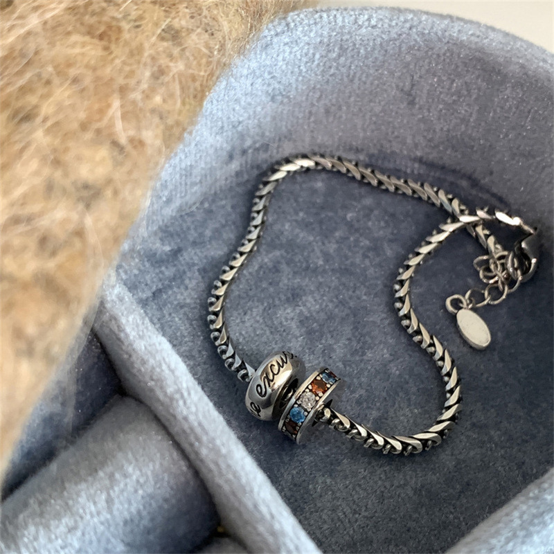 シルバービーズ織りクリスタルパールブレスレットレディースライトラグジュアリーニッチファッションブレスレット秋冬気質多用途ハンドジュエリー|undefined