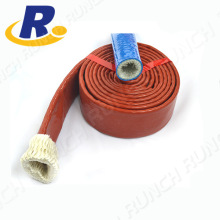 絕緣高溫套管防火隔熱電線護套紅色硅膠水管油管液壓管護套