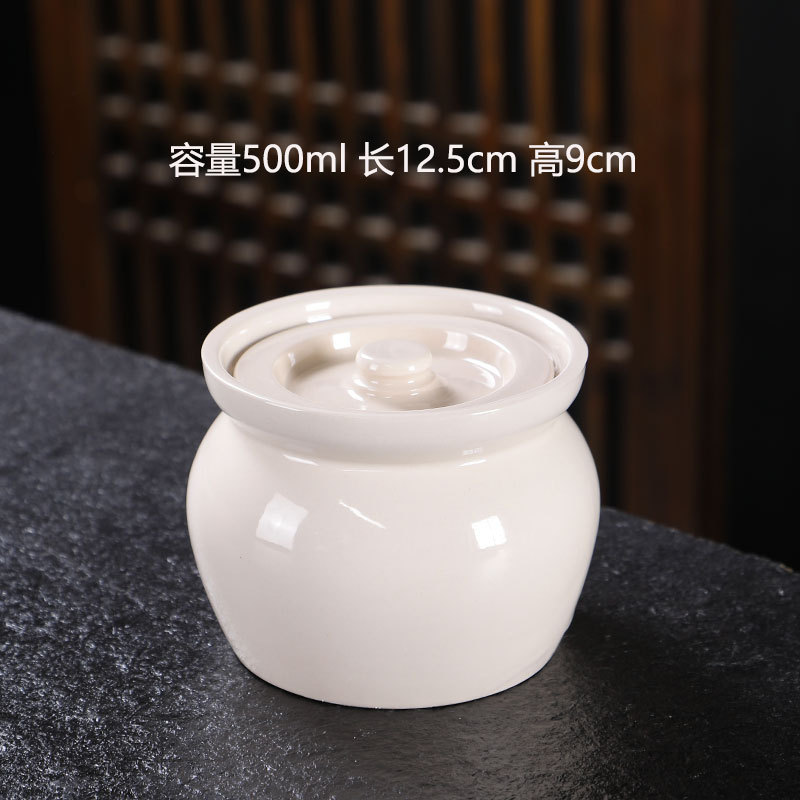 Olla guisada de azulejos - gris y blanco