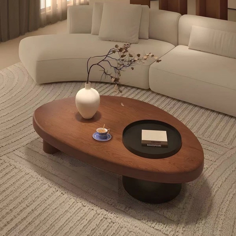 (중세색) 통나무 커피테이블 80*60*34