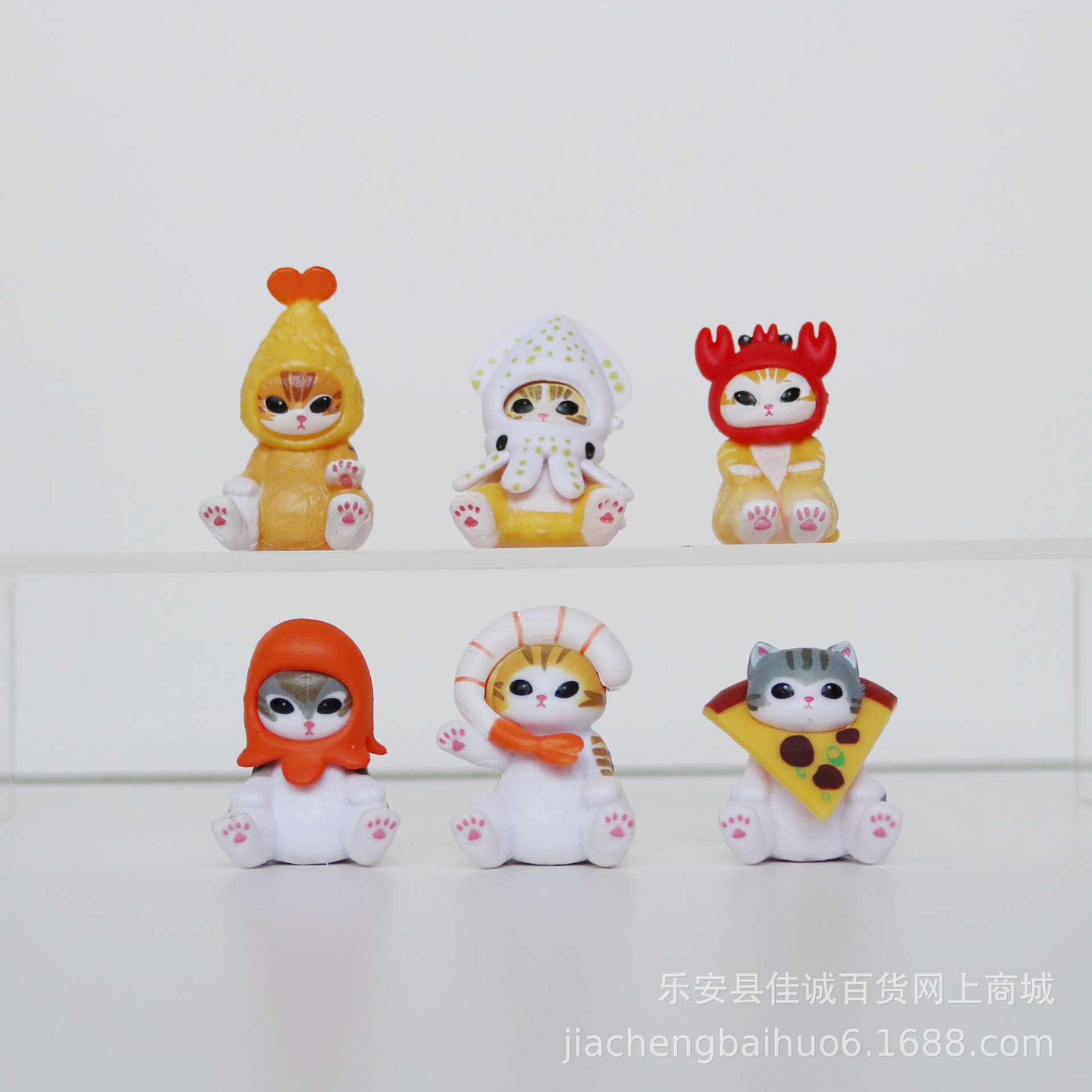 Una variedad de adornos para coche con temática de gatos, gatos retorcidos, gatos gashapon, regalos creativos para gatos y figuras coleccionables.