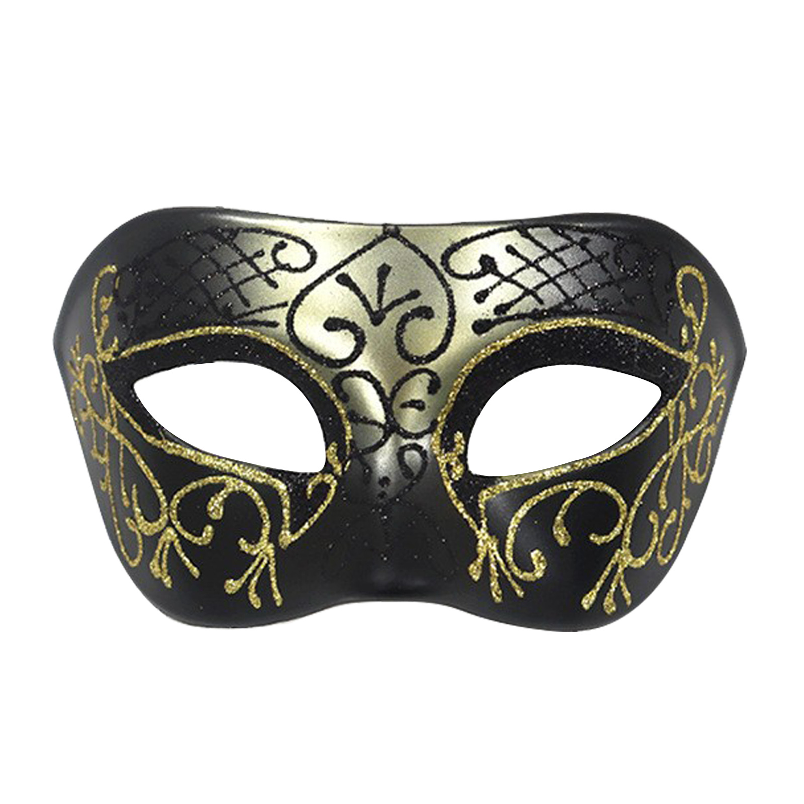 Ventas transfronterizas máscaras de hierro forjado de plástico de alta calidad máscaras de maquillaje de plástico pintadas máscaras de carnaval