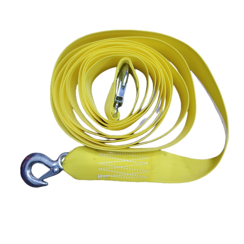 Cuerda de remolque todoterreno para automóvil con gancho de traje correa de tracción de emergencia correa de remolque cuerda de rescate de alta resistencia