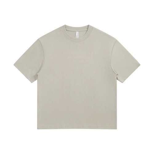 Children's and Parent-Child Clothing 100% Cotton T-Shirts with Printed Logo for Medium and Small Boys and Girls, 240g, Solid Color