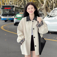 韩系风衣外套女2025春秋季新款小个子深秋休闲赫本风高级感日系