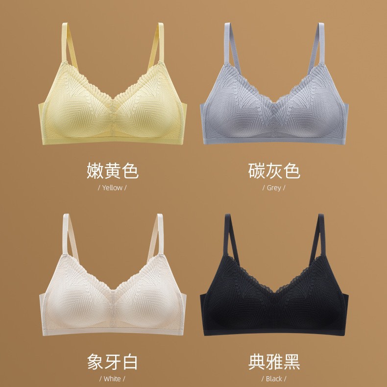 Venta directa de fábrica comercio electrónico transfronterizo Sudeste de Asia Vietnam Tailandia damas sin costuras sujetador de recogida lateral cómodo