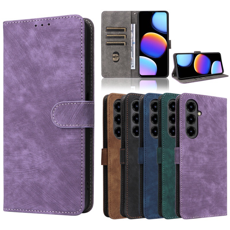 Suitable for Zte Nubia V80 Max Anti-Theft Mobile Phone Leather Case Lanyard Holder Wallet Card Holder