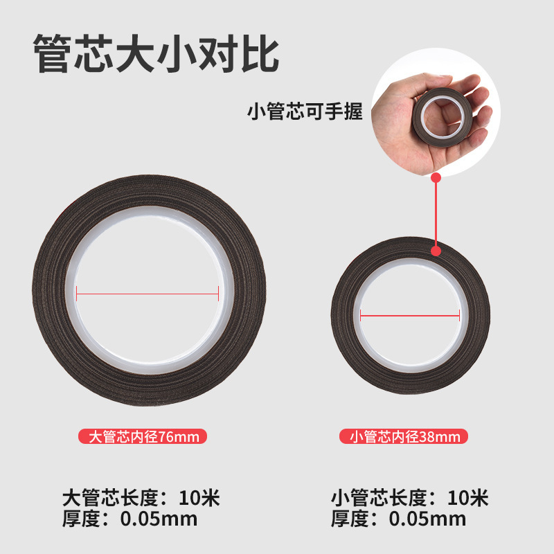 Customized PTFE marrón hierro teflón cinta de sellado resistente a altas temperaturas aislamiento térmico resistente al desgaste cinta adhesiva estática