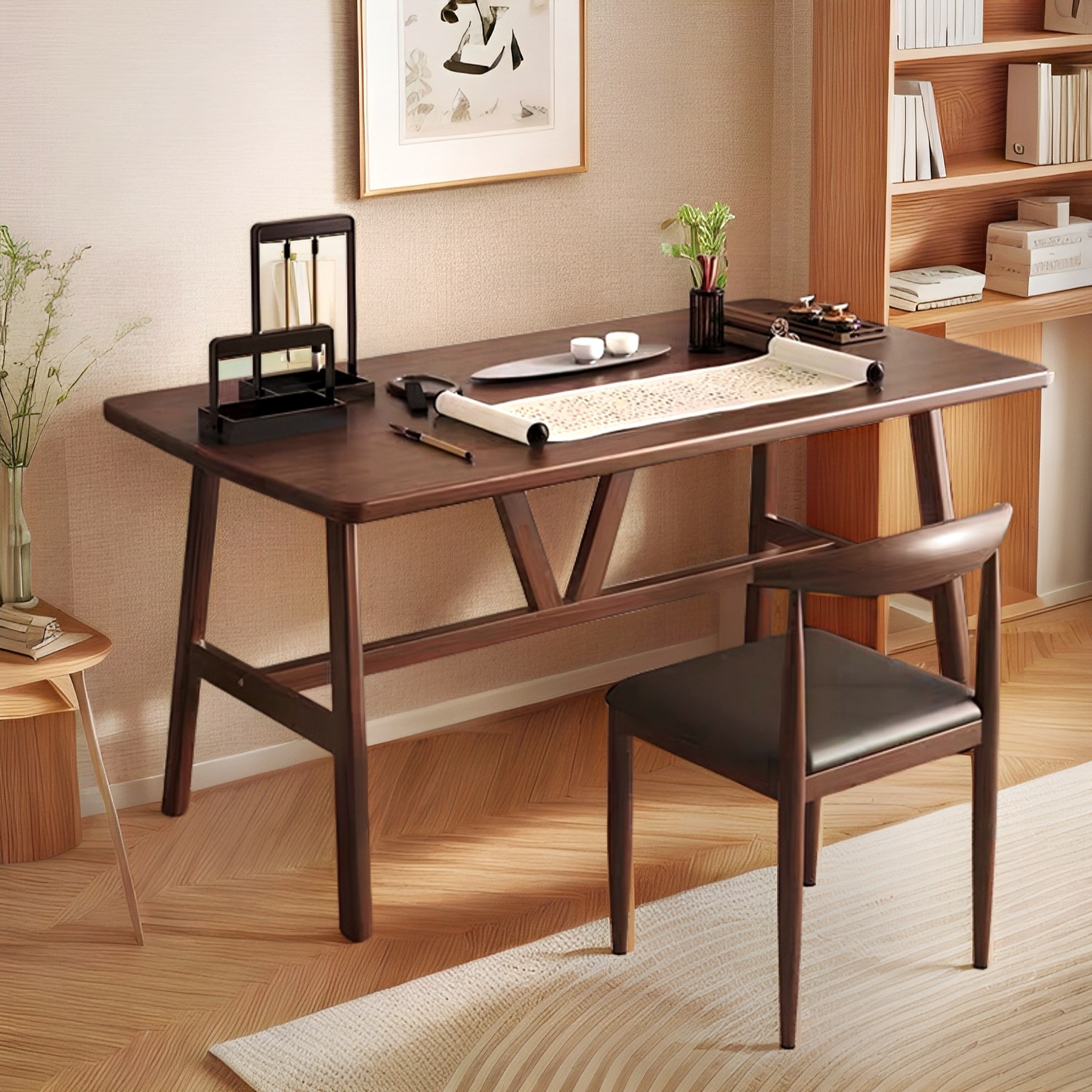 Escritorio de caligrafía Escritorio de estudio para el hogar Escritorio de computadora para el hogar del estudiante Escritorio de estudio para el dormitorio Escritorio de escritorio