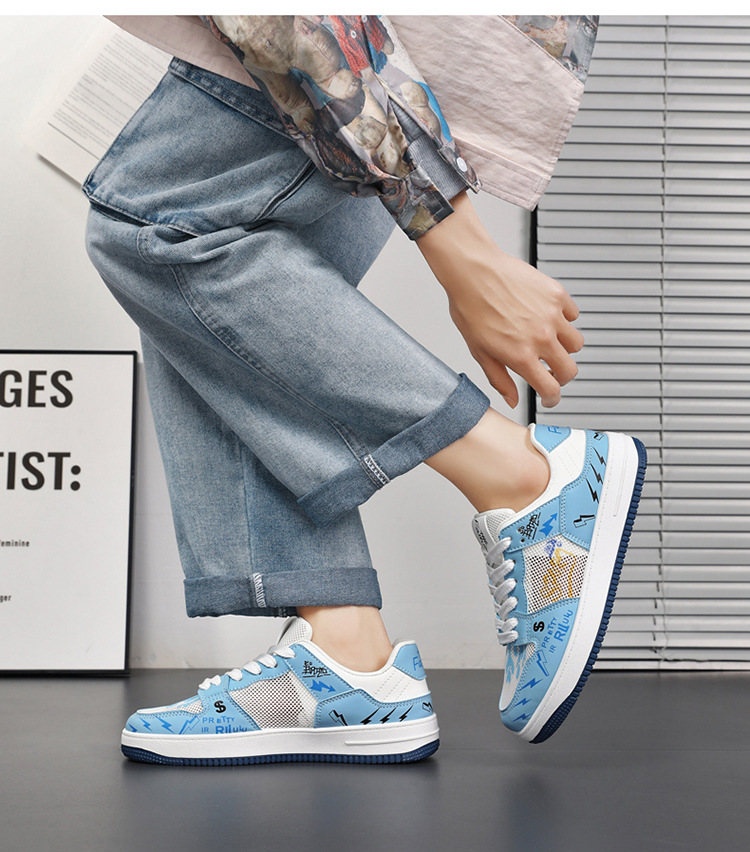 Atmungsaktive Mesh-Markenschuhe für Herren im Sommer, hochwertige und vielseitige Freizeitschuhe für Jugendsportarten, die die Körpergröße erhöhen, weiße Trendschuhe_voghion.com