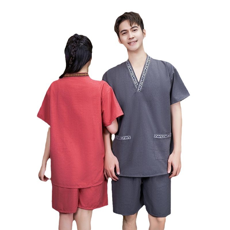 고급 공마 칸 김이 의류 여성 목 의류 마사지 사우나 의류 남성 발 목욕 의류 호텔 목욕 복 물리 치료 의류 도매