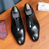 Trend footwear for leisure for leather shoes, classic suit, genuine leather, plus size