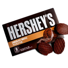South Korea imported HERSHEY'S thick chocolate waffle biscuits 146g waffle waffle crispy box of 15 boxes