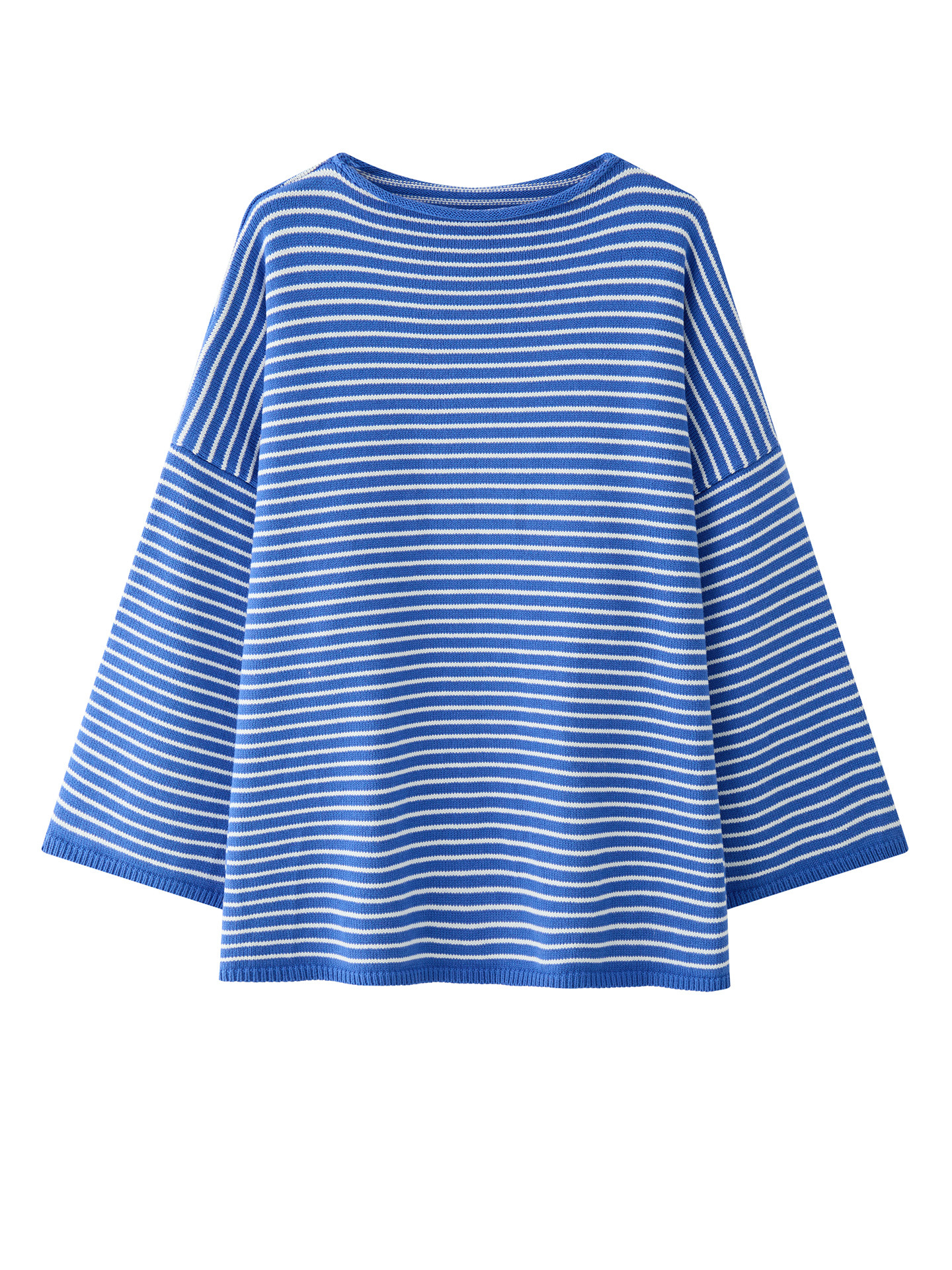 ルーヴル早春新作日系モダンINSスラックス感ストライプニット快適立体郭形上着女