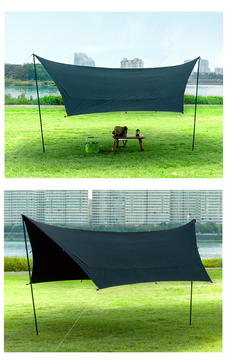 Outdoor Camping Canopy Tent, Sun Protection and Shading, Picnic Tc Cotton Tent, Travel Tent, in Stock, 24-Hour Delivery