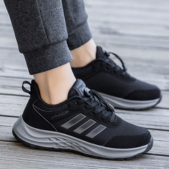 Couple's Style 2023 New Model Casual Shoes Breathable Lightweight Elderly Shoes with Laces and Air Cushion Cross-border Sports Shoes for Men and Women