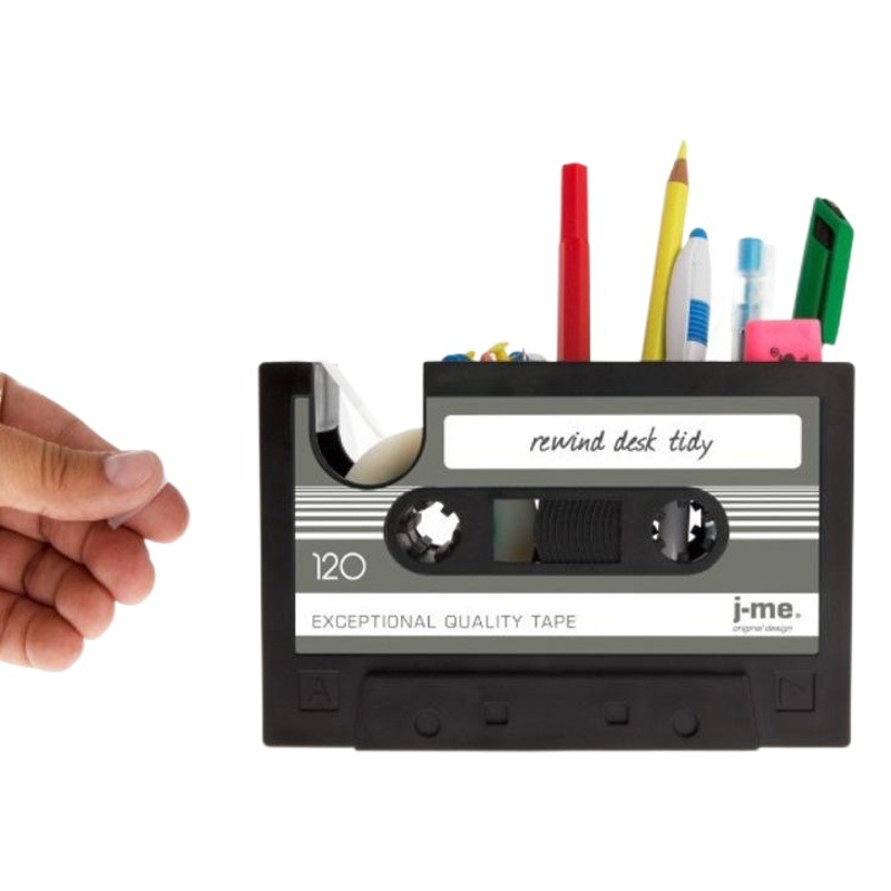 Multifuncional retro cinta titular de la pluma estudiante escritorio Oficina Creativa caja almacenamiento papelería