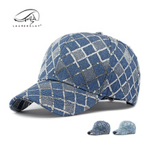 韩版时尚亮片棒球帽硬顶女户外防晒遮阳帽出游逛街休闲百搭鸭舌帽
