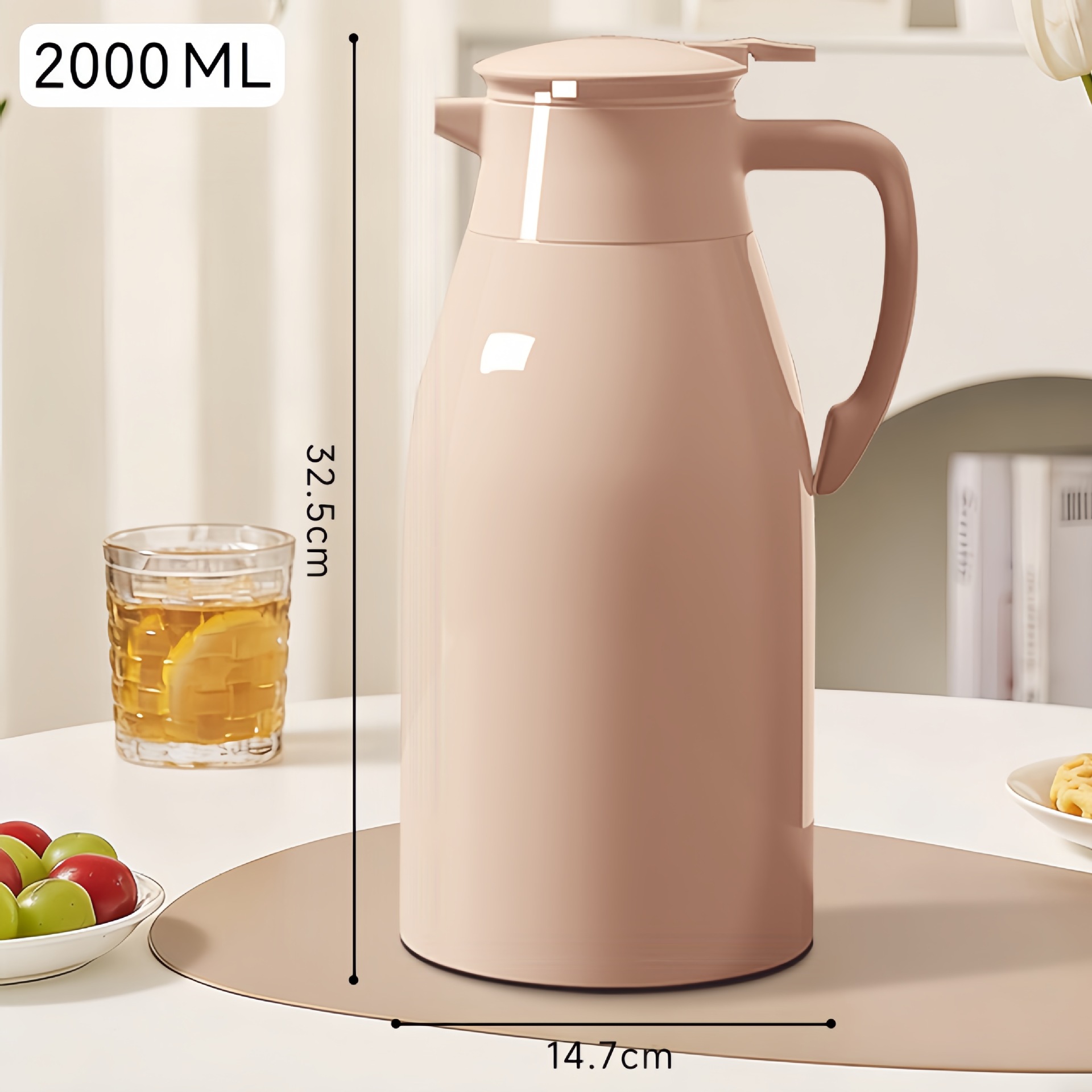 [일반모델] 2.0L 따뜻한 커피 [장시간 온도 잠금 + 방폭 라이너]