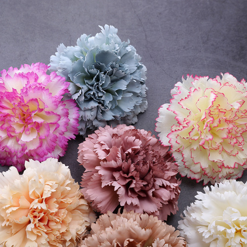 High-end simulation carnation flowers Mother's Day Teacher's Day gift box decoration artificial flowers wedding props silk flowers