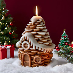 Jiahuimei 松ぼっくりハウス手作りキャンドルシリコーン型 diy 石膏キャンドルクリスマス松ぼっくり装飾研削ツール