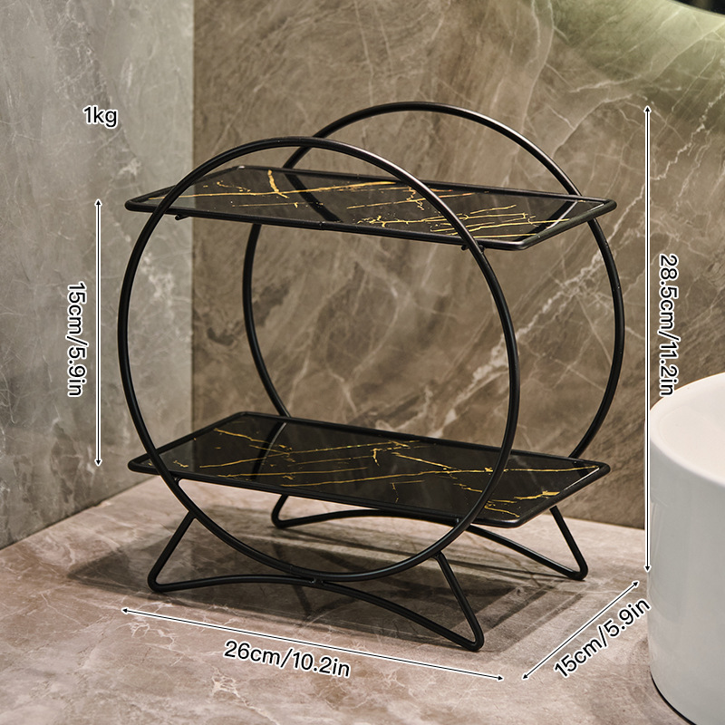 [블랙랙] 고양이귀 수납선반 [UV 블랙골드]