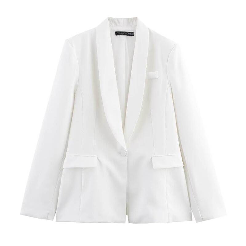 White Dress Collar Blazer Suit 82102