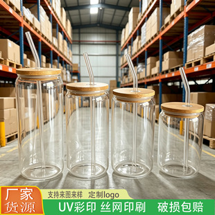 ���R����500ml�ɘ�������貣���͸ߜ�16oz�������ܱ���ɫӡˢlog