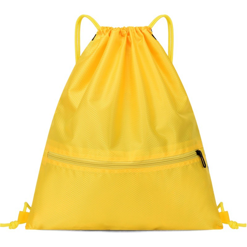 Пакет Карман Drawstring Простой рюкзак Мужчины и женщины Спортивный фитнес-рюкзак Легкая баскетбольная сумка Оксфорд сумка на молнии