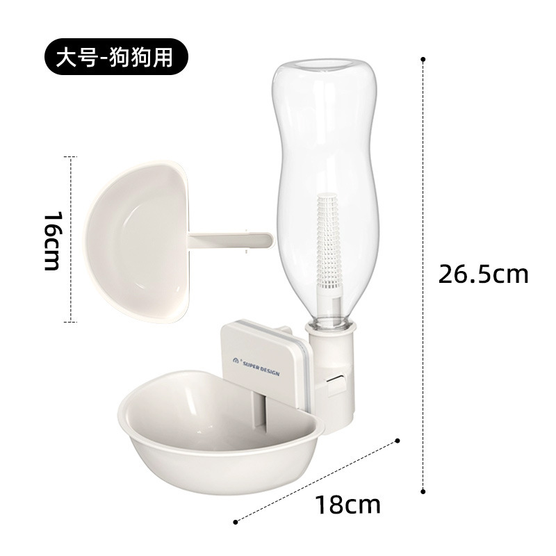 宠物挂笼饮水器狗碗水碗猫咪喝水器漂浮水盆小狗比熊鸟挂式饮水机|undefined