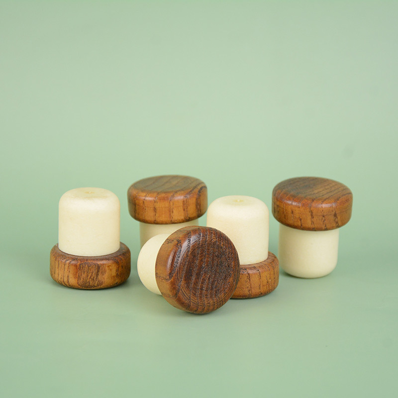 红酒软木塞T型高分子塞密封橡木塞葡萄酒瓶塞抽真空洋酒瓶盖子