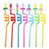 Straw, cartoon nail decoration, Amazon, European style, Birthday gift, 8 colors