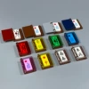 12 flip book covers + printed copies set, brown back cover