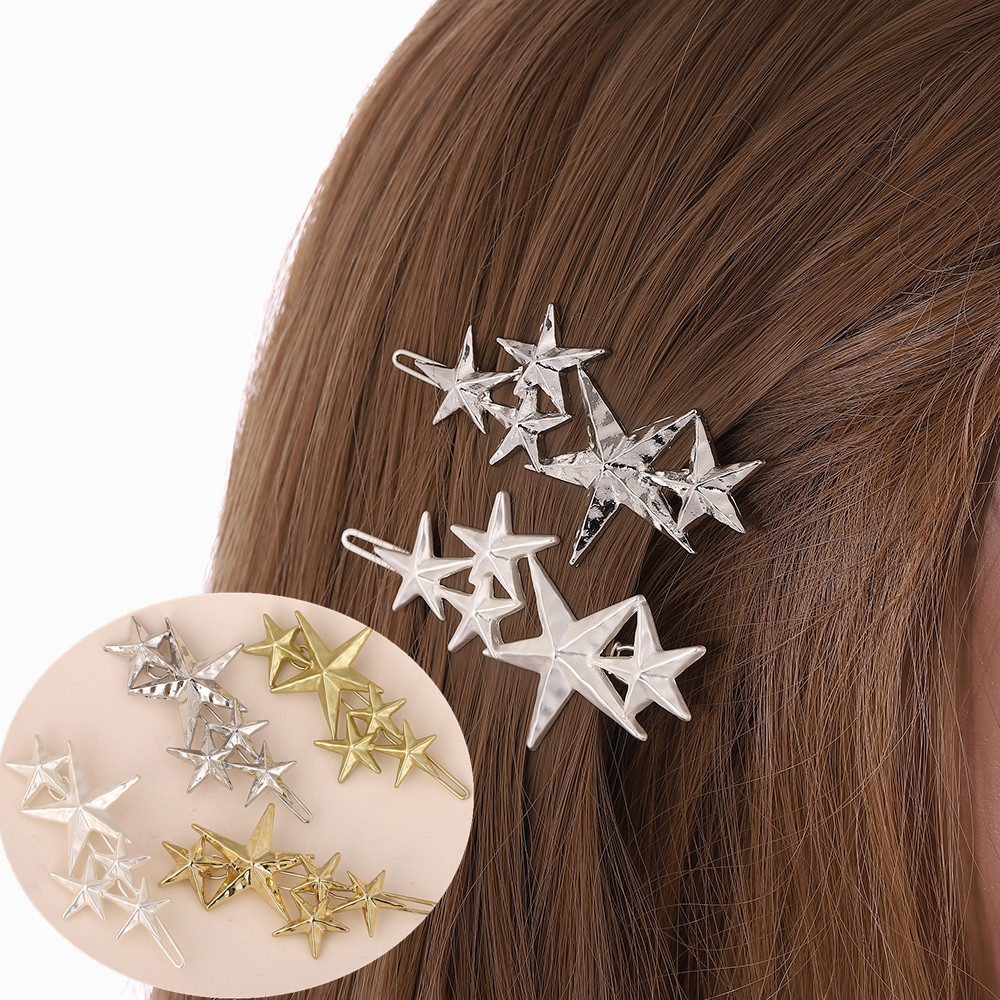 Moda Estrella Aleación Enchapado Pinza Para El Cabello 1 Pieza display picture 2