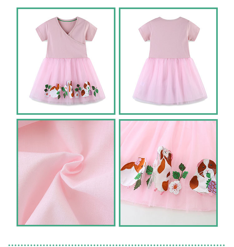 Cute Animal Cartoon Cotton Polyester Girls Dresses display picture 1