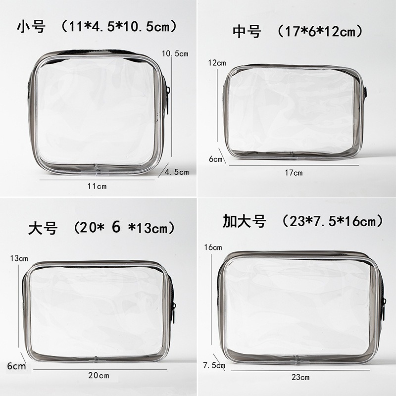 2025 nueva bolsa de cosméticos transparente de alta gama para mujer bolsa de almacenamiento de lavado a prueba de polvo de viaje portátil de gran capacidad impermeable