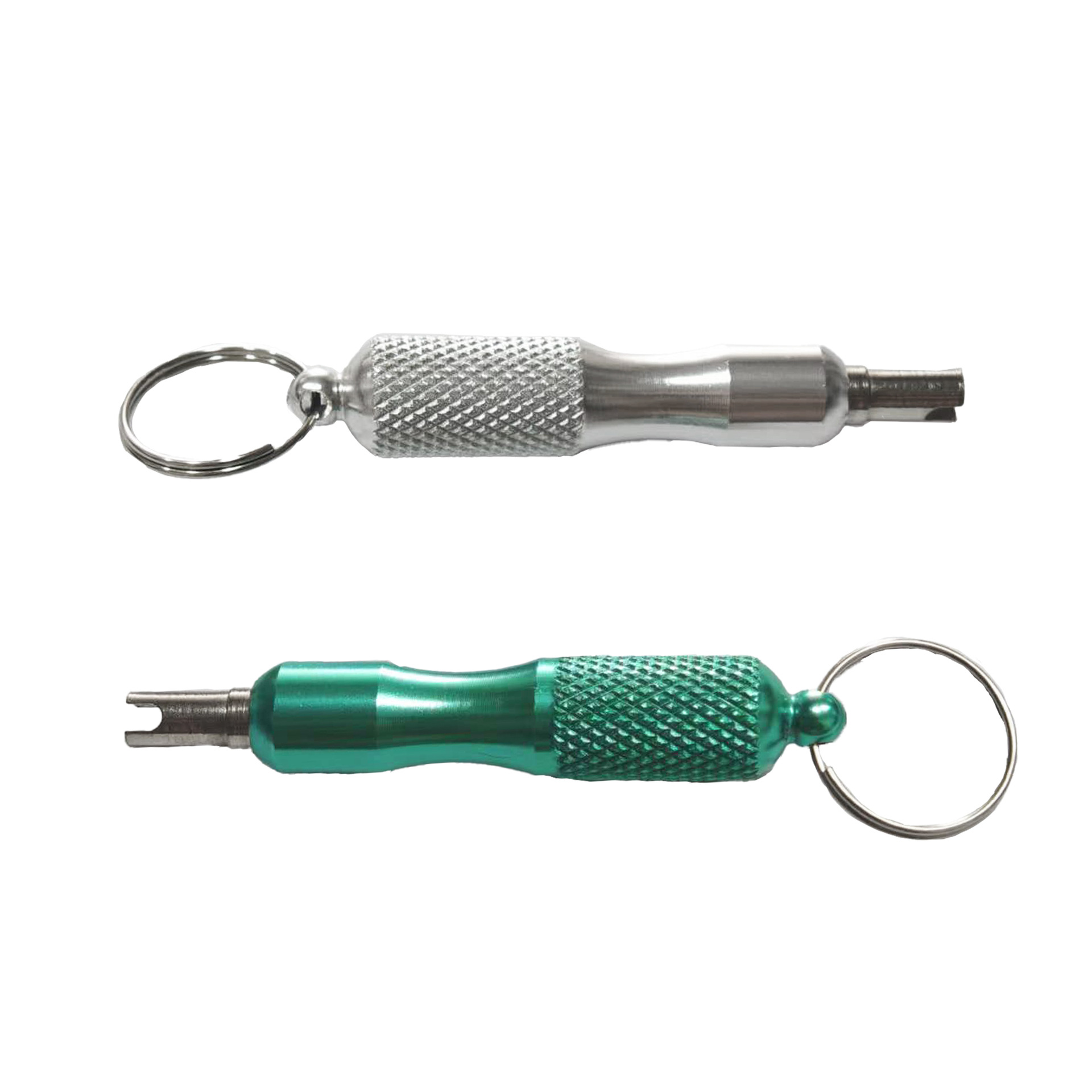 Llavero Llavero Llavero Neumático de bicicleta de coche Desmontaje y montaje de aire acondicionado Reparación Neumático Herramienta de aguja de desinflado