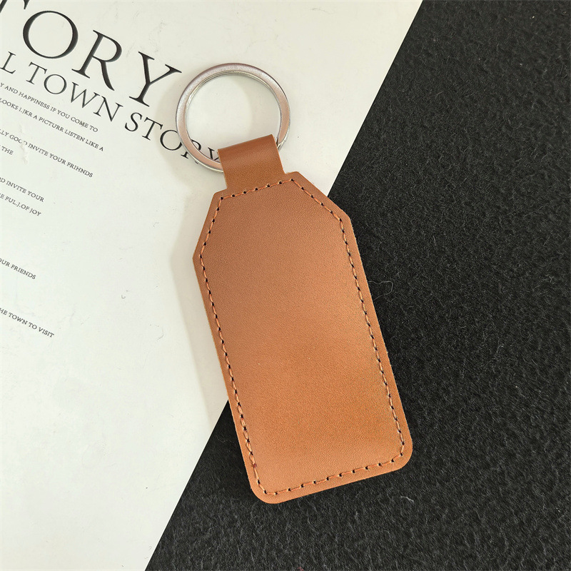 Spot bolso de cuero, bolso escolar, llavero, colgante, llavero de cuero para hombres y mujeres, regalo de negocios