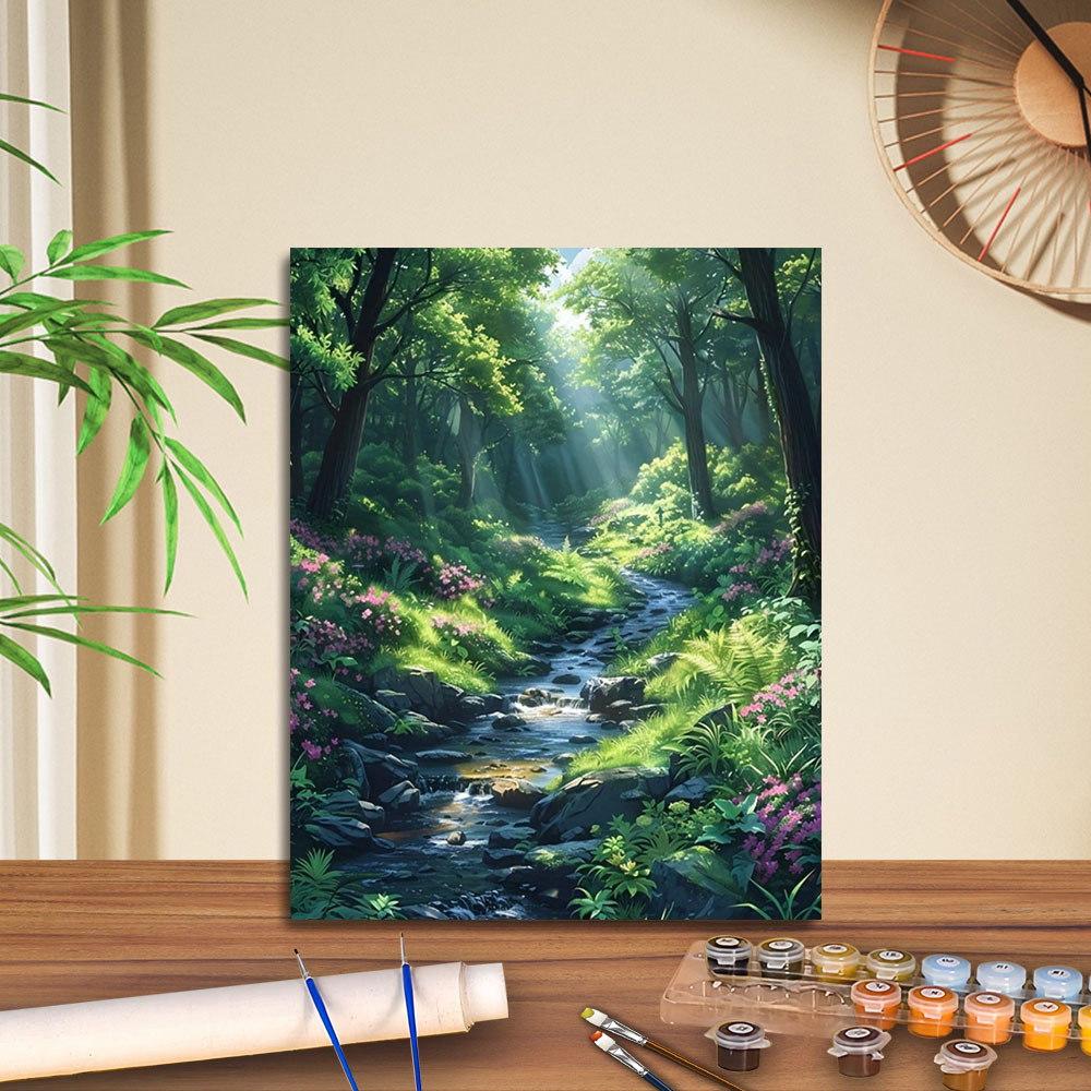 Transfronterizo jitdiy agente de pintura al óleo digital fabricantes al por mayor artesanal amazon pintura al óleo decorativa barraca de relleno