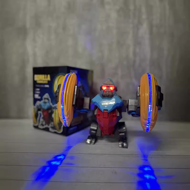 Tiktok truco eléctrico volteo gorila juguete eléctrico robot música luz niños Regalo De vacaciones transfronterizo
