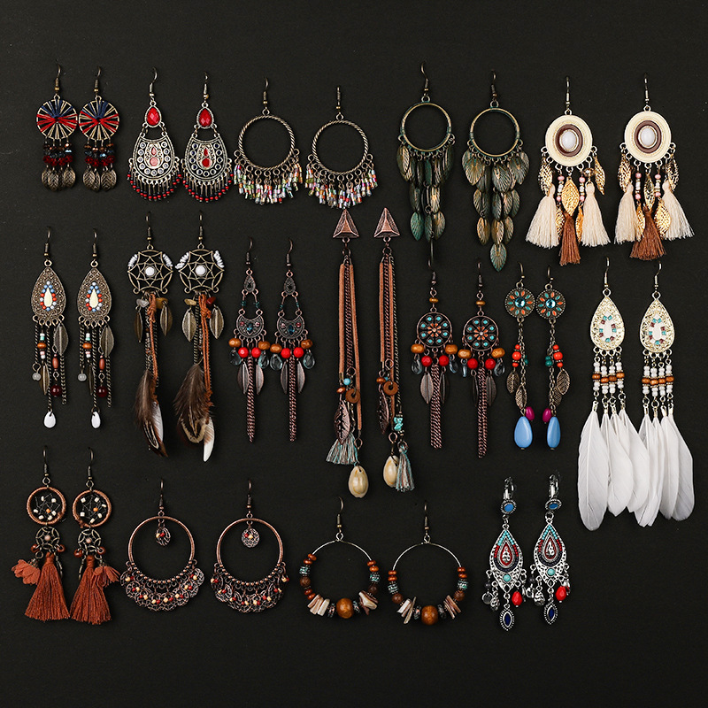 Bohemian Tribal Ethnic Long Tassel Earrings Earrings Holiday Travel Jewelry
Bohemian Tribal Ethnic Long Tassel Earrings Earrings Holiday Travel Jewelry