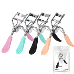 Meidao direct supply makeup eyelash curler beauty tool eyelash curler wide angle with rubber pad carbon steel chrome plated A4 classic