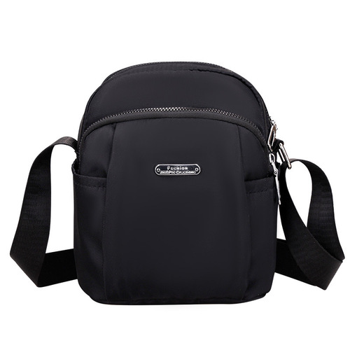 Light cloth bag, pure color, Korean new mini crossbody bag, women's small bag, Oxford cloth mobile phone bag, one-shoulder waterproof bag