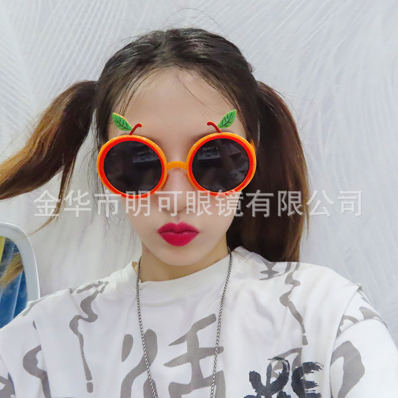 Gafas de Fiesta con Forma de Naranja de ABS Decorativo para Cumpleaños y Eventos