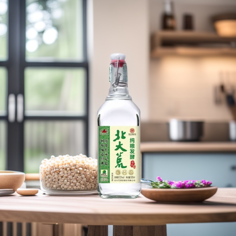 北大荒龙江发酵浓香型白酒42度圆瓶500ML*12整箱红酒葡萄酒包邮