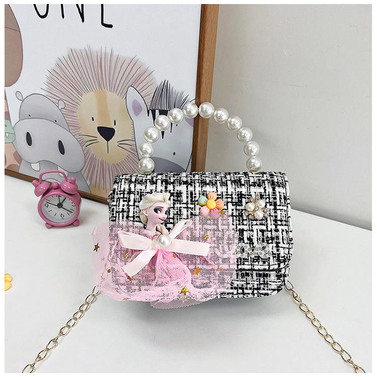 Nuevo bolso de los niños estilo chanel bolso de hombro de la manera del todo-fósforo de las niñas bolsa de mensajero de moda cadena accesorios bolsa al por mayor